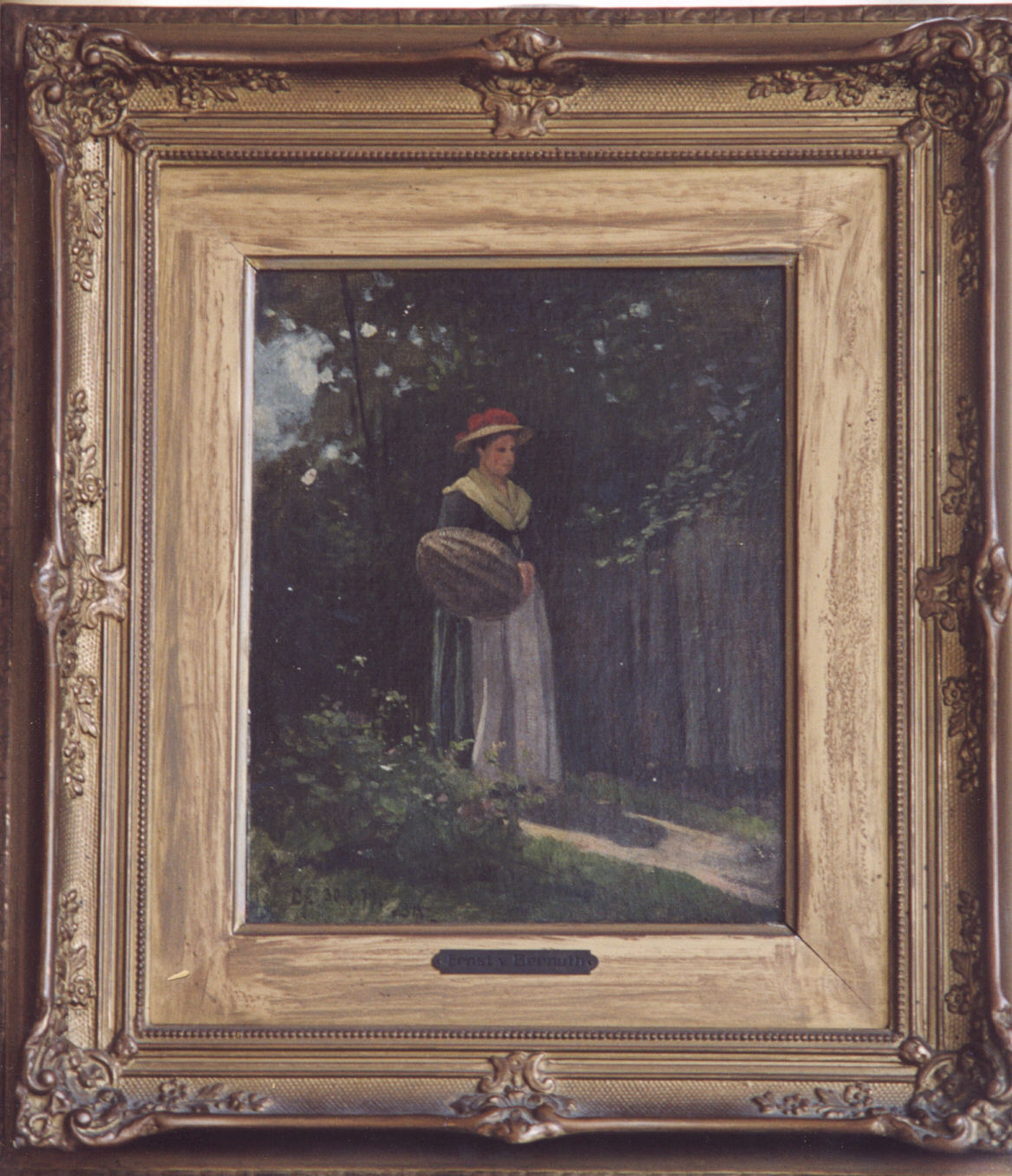 Ernst von Bernuth: Frau in Schwarzwaldtracht (1879)