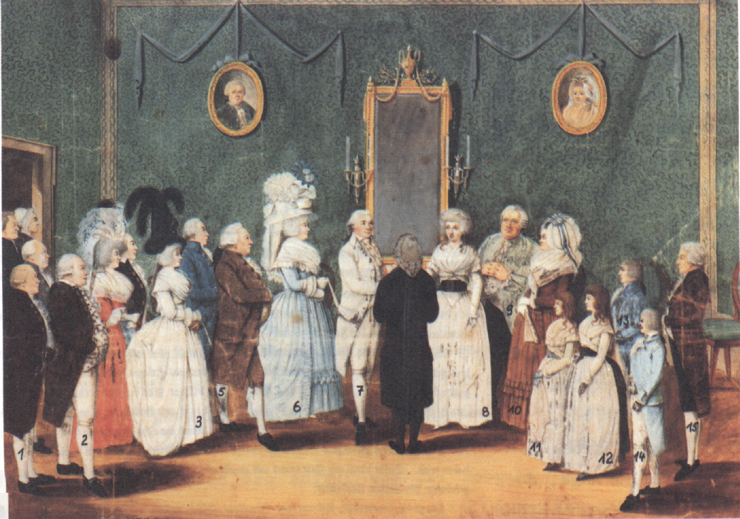 Friedrichs erste Trauung am 31.5.1786 mit Henriette Hopman
